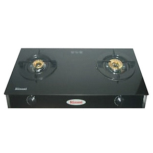 Bếp Ga Dương Đôi Rinnai RV-6Double Glass(B) - Đen- Hãng chính hãng